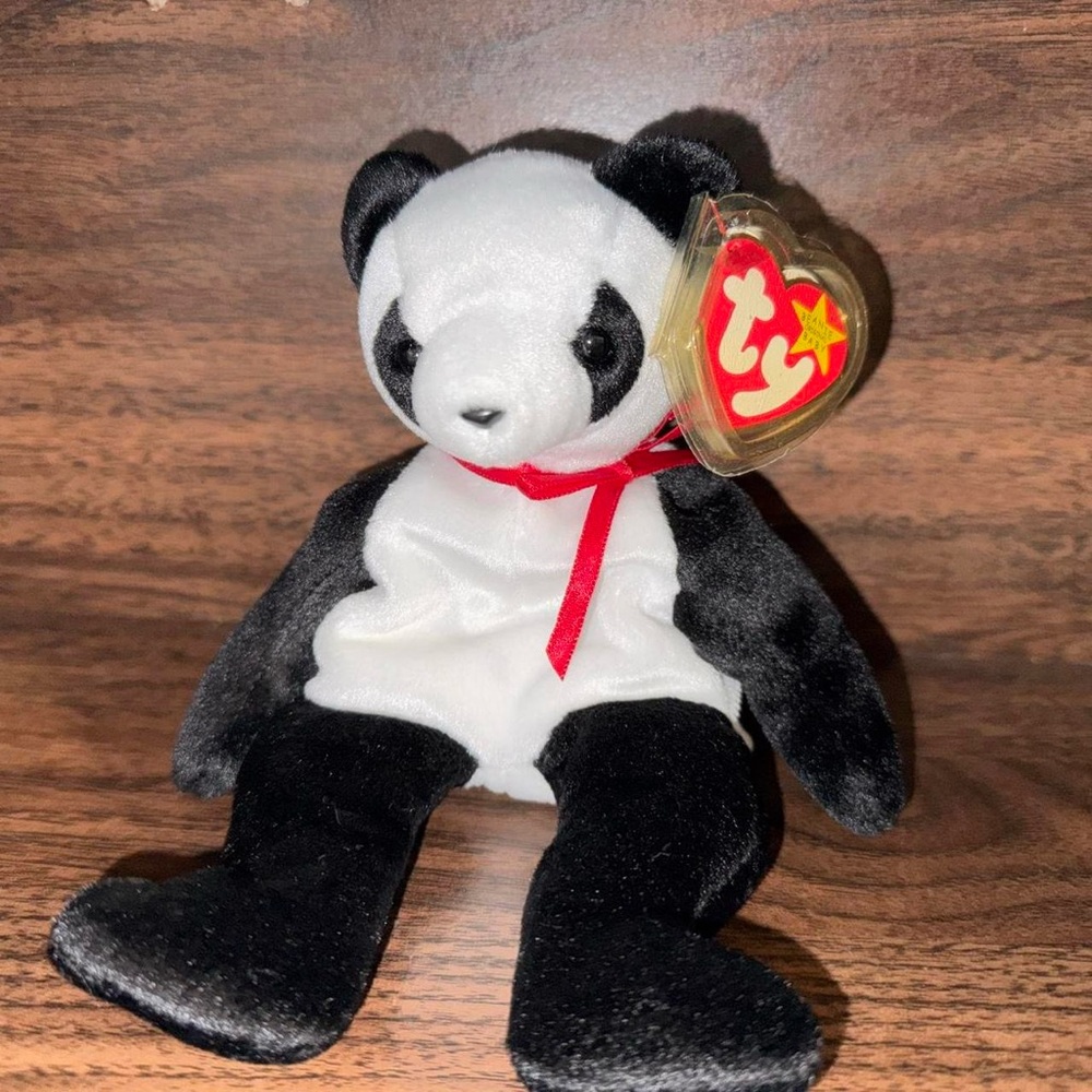 Ty Fortune the Panda Bear beanie baby - 1998